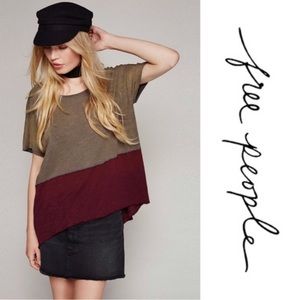 Free People Midnight Colorblock Tee